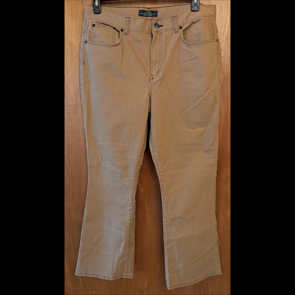 Lauren Ralph Lauren Women's Tan Boot Cut Jeans